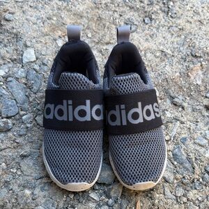 Adidas Kids Black and Gray Sneakers